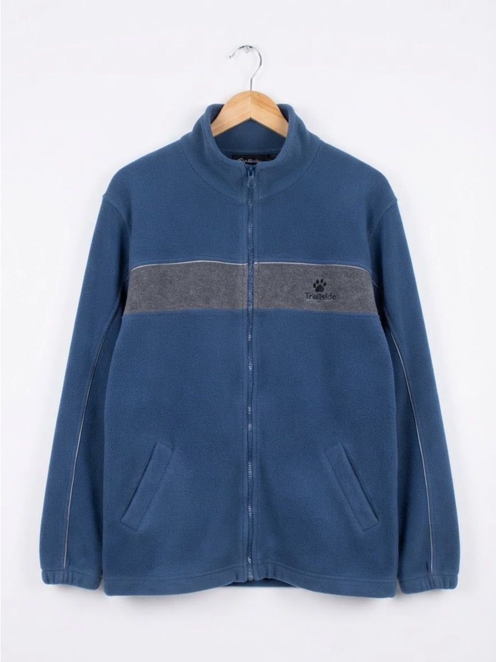 Rare vintage Patagonia Manos del Sur Argentina Blue Cotton Fleece Jacket LARGE